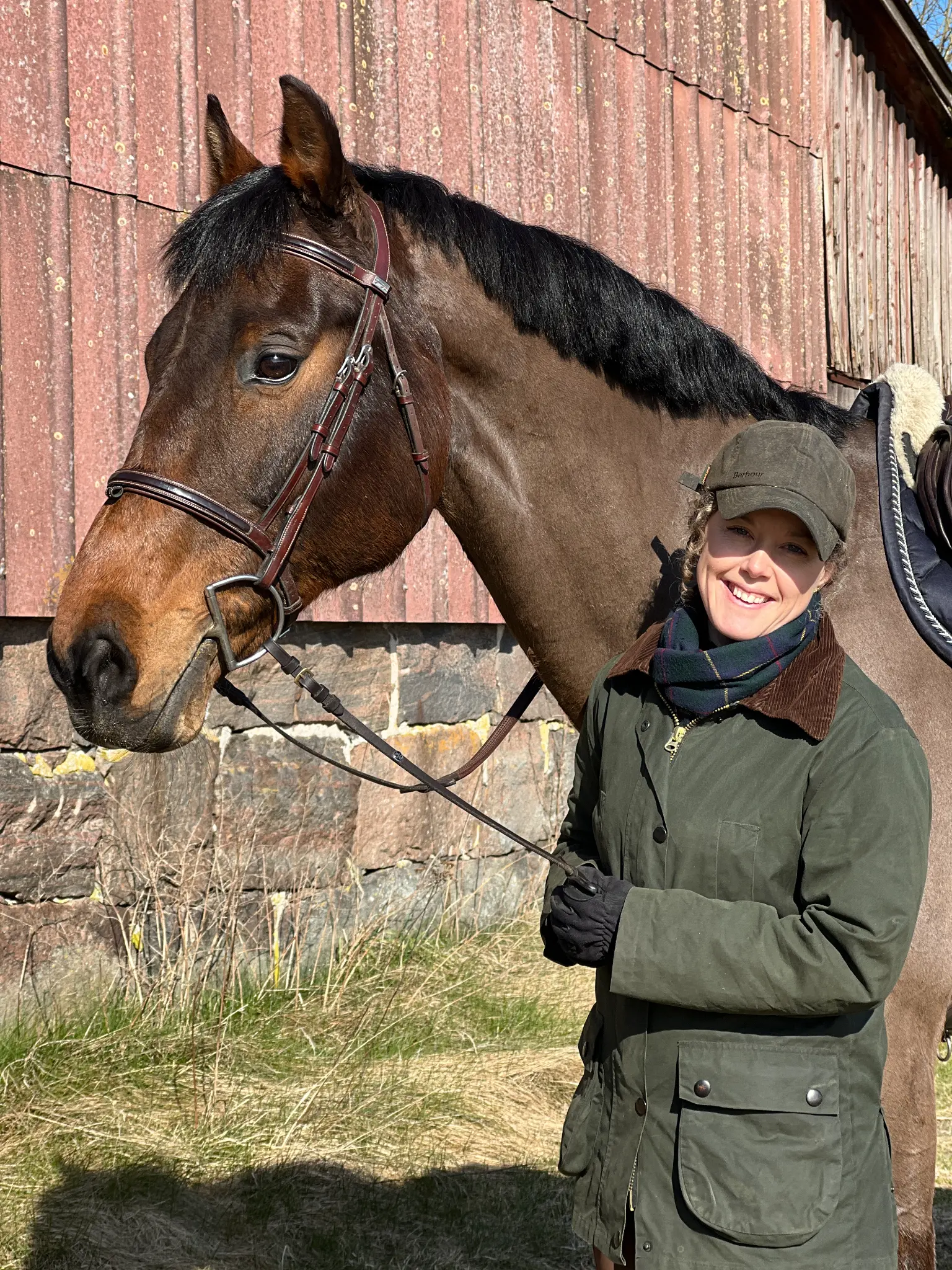 Amalia Bäfverfeldt med häst